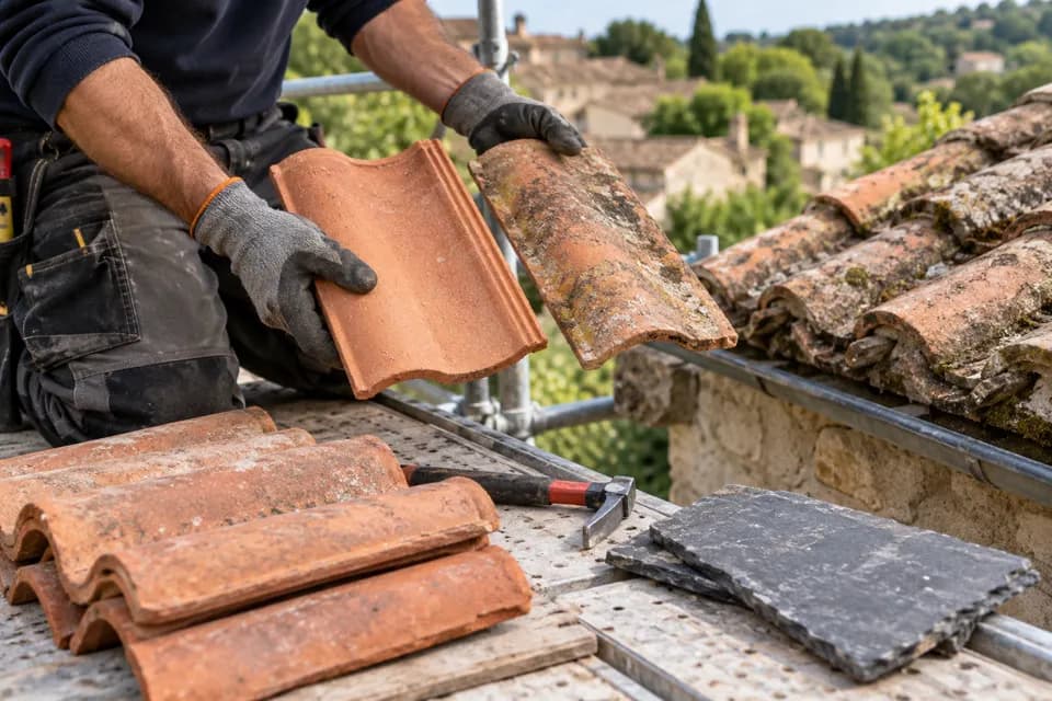Tuiles et ardoises - scène représentative