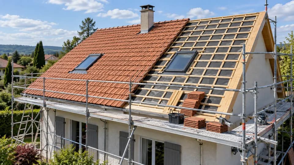 Rénovation de couverture - scène représentative